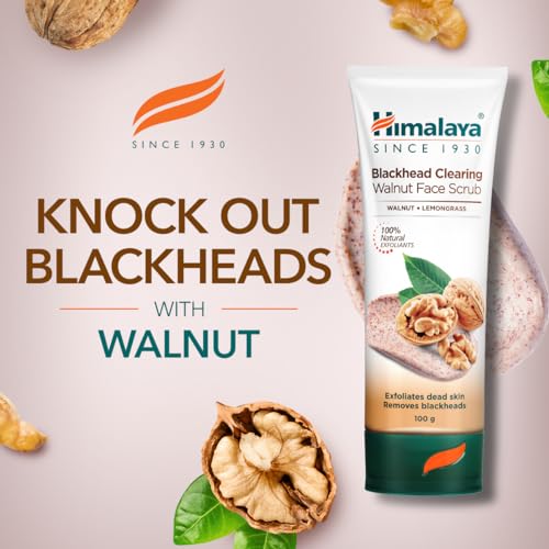 Himalaya Blackhead Clearing Walnut Face Scrub | Gentle Exfoliation | Smooth Skin | Skin Care