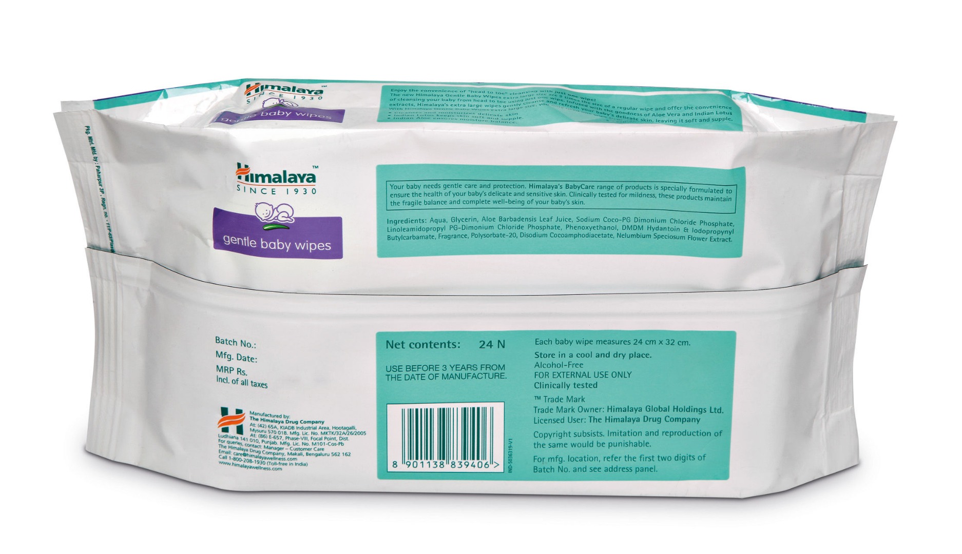 Himalaya Gentle Baby Wipes  Clinically Tested | Gentle & Safe | Baby Care