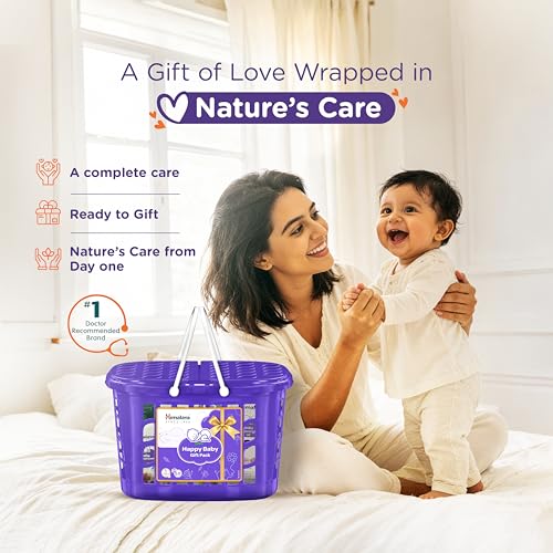 Himalaya Happy Baby Gift Pack 9 In | Gentle & Safe Baby Care