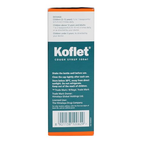 Himalaya Koflet Syrup | Herbal Formula | Clinically Tested | Skin Care