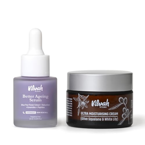 Vilvah Better Ageing Combo | Anti-Ageing Facial Kit | Reduces Fine Lines & Dryness | Hydrates & Firms Skin | Skin Care Kit