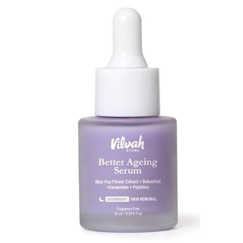 Vilvah Better Ageing Combo | Bakuchiol Serum & Ultra Moisturising Cream | Visibly Firmer Skin & Wrinkle Reduction | Deep Hydration & Skin Barrier Repair | Beginner-Friendly & Pregnancy-Safe | For All Skin Types | Men & Women