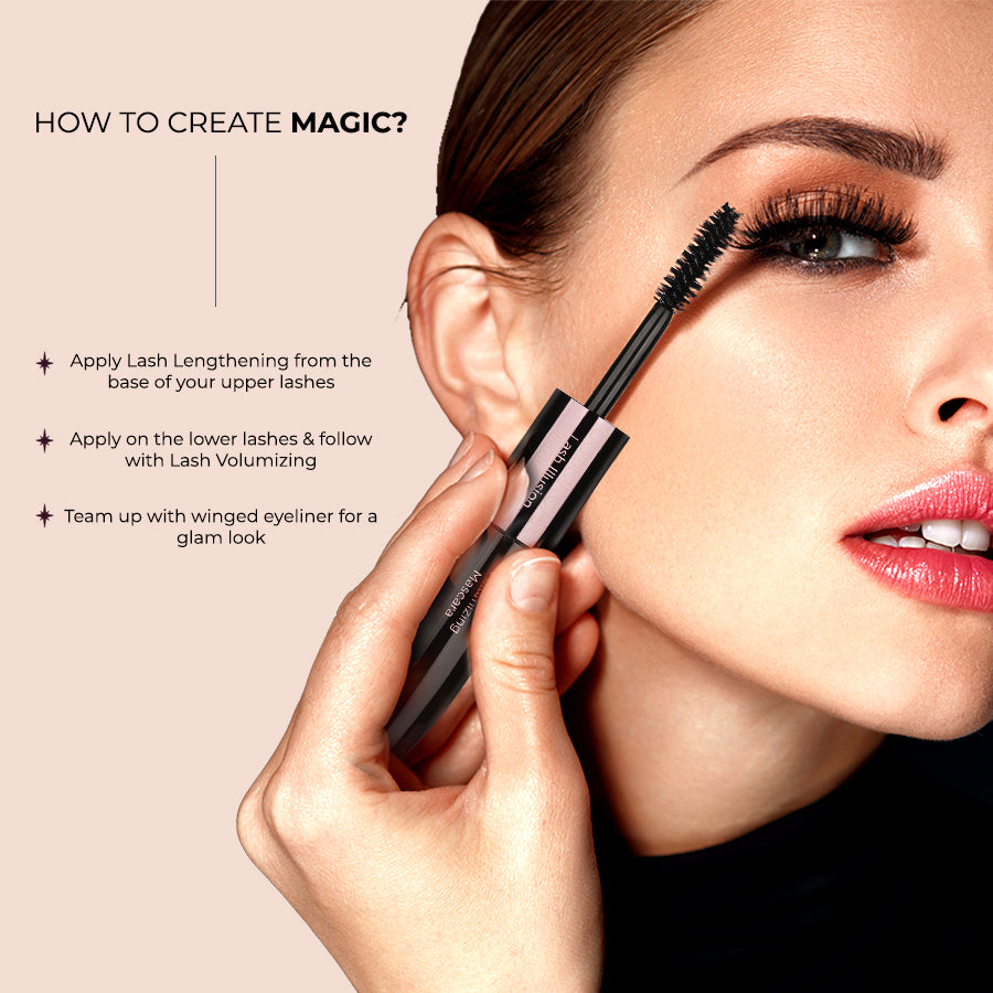 Colorbar Lash Illusion Duo Mascara | Volumising | Long-Lasting | Eye Makeup