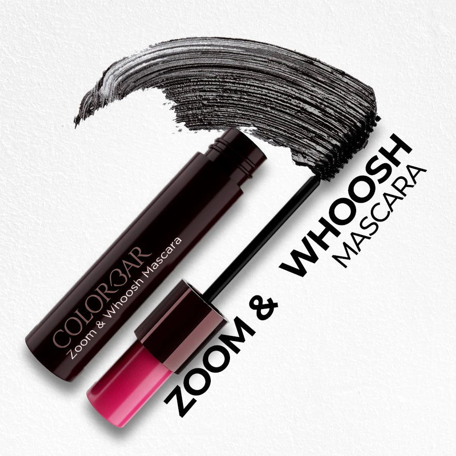 Colorbar Zoom And Whoosh Mascara | Volumising | Long-Lasting | Eye Makeup