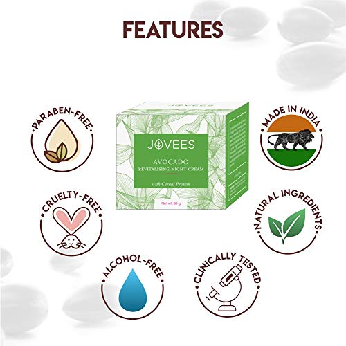 Jovees Avocado Revitalising Night Cream | Natural Ingredients | Herbal Formula