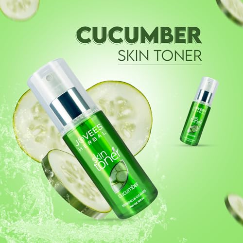 Jovees Cucumber Skin Toner | Face Mist & Toner For Oily & Acne Prone Skin | Skin Refreshing | Pore Tightening