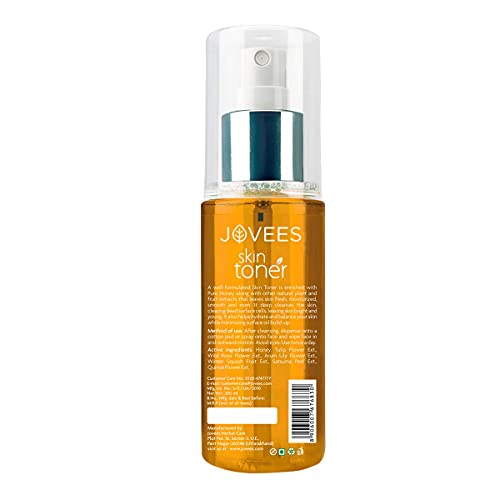 Jovees Honey Toner | Cleanses & Moisturises | Dry Or Combination Skin | Skin Refreshing | Pore Tightening
