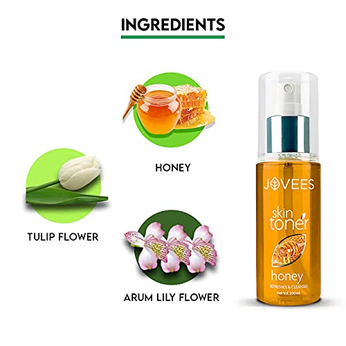 Jovees Honey Toner | Cleanses & Moisturises | Dry Or Combination Skin | Skin Refreshing | Pore Tightening