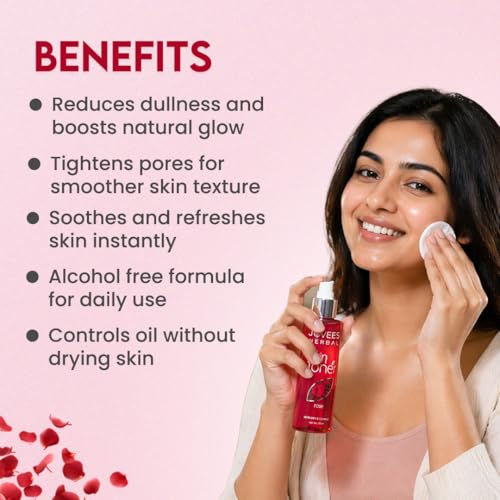 Jovees Rose Skin Toner For Normal To Dry Skin | Skin Refreshing | Pore Tightening