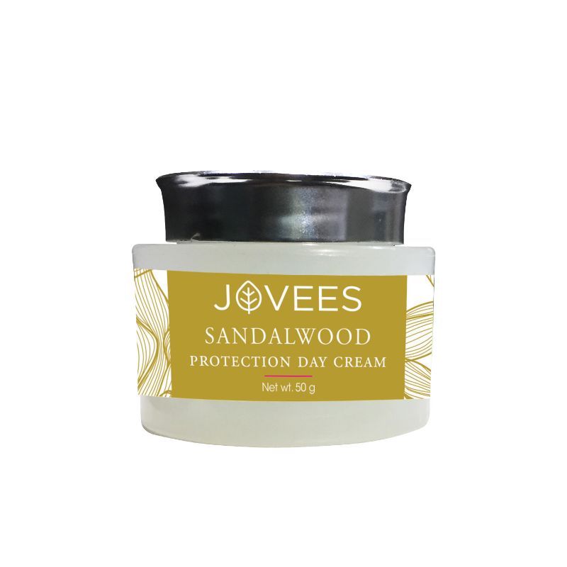 Jovees Sandalwood Protection Day Cream | Oily, Sensitive Skin | SPF 20 | Natural Ingredients | Herbal Formula
