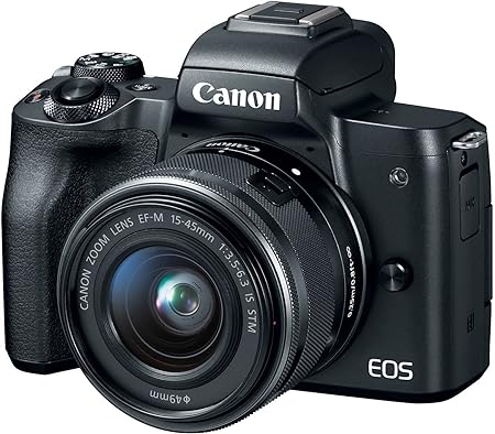 Canon EOS M50 24.1MP Digital Zoom Mirrorless Camera With EF-M 15-45 is STM Lens