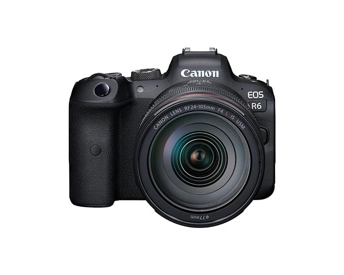 Canon EOS R6 Full-Frame Mirrorless Camera with 10X Digital Zoom and RF24-105mm F4 L