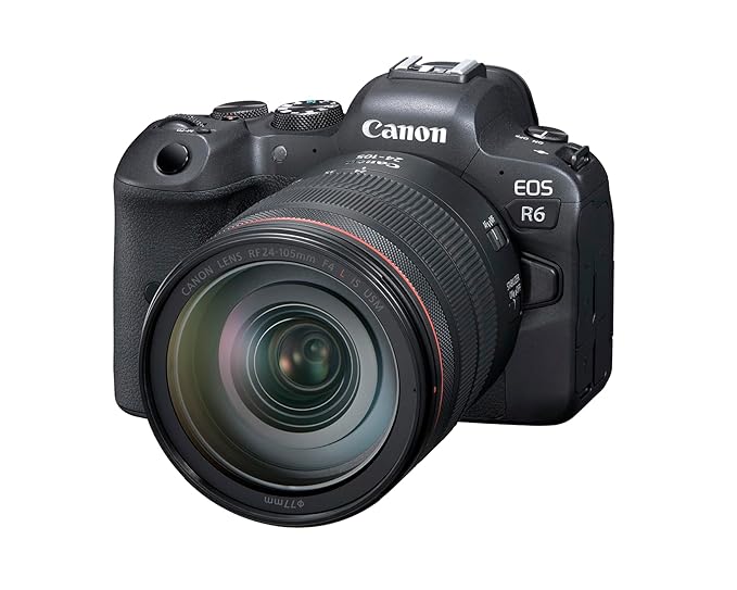 Canon EOS R6 Full-Frame Mirrorless Camera with 10X Digital Zoom and RF24-105mm F4 L
