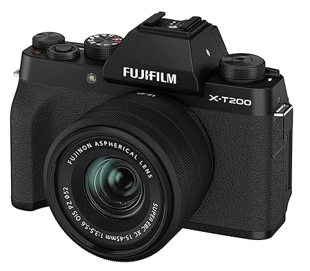 Fujifilm X-T200 24.2 MP Mirrorless Camera with XC 15-45 mm Lens APS-C Sensor