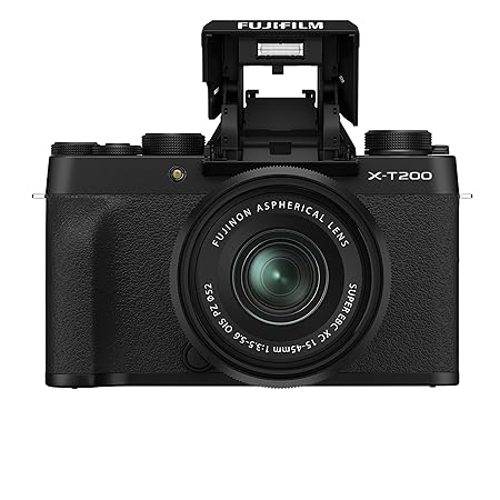 Fujifilm X-T200 24.2 MP Mirrorless Camera with XC 15-45 mm Lens APS-C Sensor