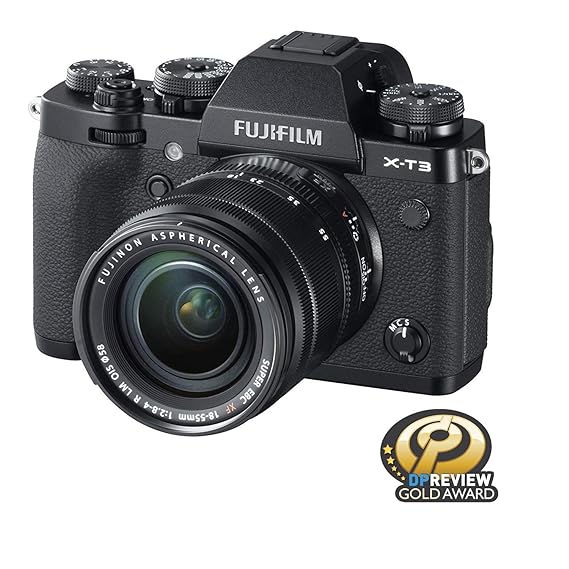 Fujifilm X-T3 261 MP Mirrorless Camera with XF 18-55 mm Lens APS-C X-Trans CMOS 4 Sensor