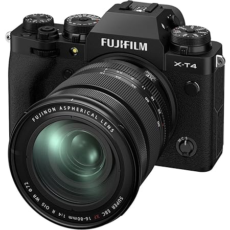 Fujifilm X-T4 26 MP Mirrorless Camera Body with XF16-80mm Lens X-Trans CMOS4 Sensor