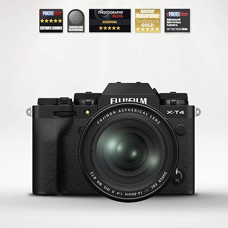 Fujifilm X-T4 26 MP Mirrorless Camera Body with XF16-80mm Lens X-Trans CMOS4 Sensor