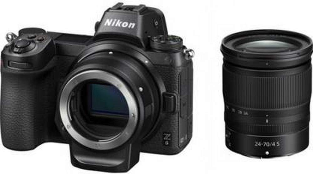 Nikon Z6 Mirrorless Optical Zoom Camera with 24-70mm Lens and Mount Adapter FTZ