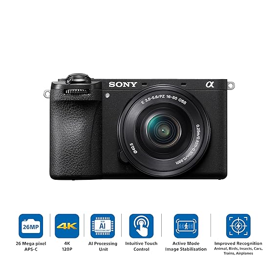 Sony Alpha ILCE-6700L APS-C Interchangeable-Lens Mirrorless Camera Body + 16-50 mm Power Zoom Lens 260 MP