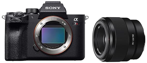 Sony Alpha ILCE-7RM4A Full-Frame 610MP Mirrorless Digital SLR Camera Body & SEL50F18F E Mount Full Frame 50 mm F18 Prime Lens