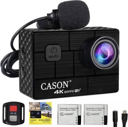 CASON CN10 4K 60fps HD 24MP Action Camera for Vlogging