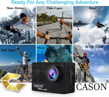 CASON CN10 4K 60fps HD 24MP Action Camera for Vlogging