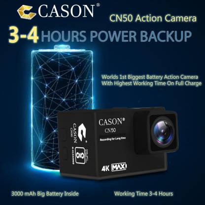 CASON CN50 4K 60fps HD 24MP Action Camera