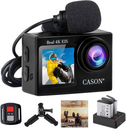 CASON CS6 Real 4K 60 Fps Action Camera with EIS+Gyro Anti Shake for Bike Camera
