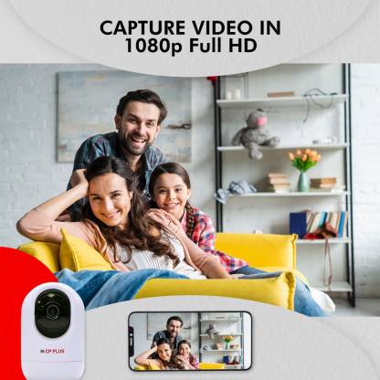 CP PLUS 2 MP Wi-Fi PT Camera with Google and Alexa Assistance