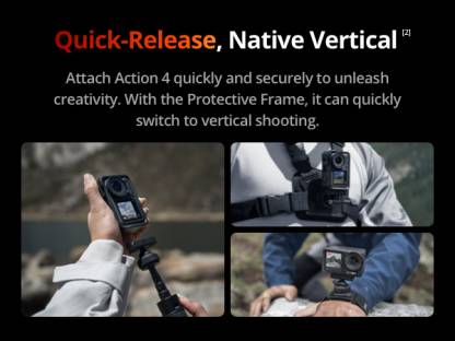 DJI Osmo Action 4 Standard Combo 4K/120fps Waterproof Action Camera