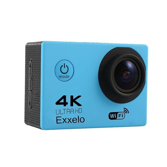 Exxelo 4K Action Camera Ultra HD 170D Wide Angel Go Waterproof Pro Sports Video