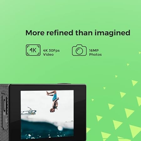 Procus Viper 20MP 4K Budget Sports Action Camera 2.5mm External MIC with Wind