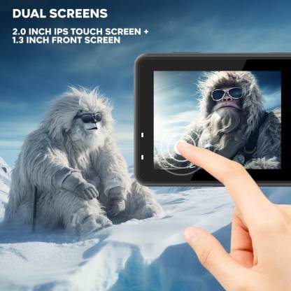 Procus YETI 5K 30fps 48MP Action Camera Dual Touch Screen First in Class IMX 576
