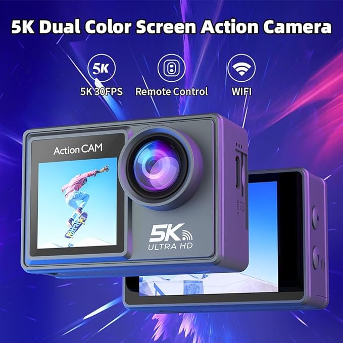 QIWA UltraHD 5K Action Camera