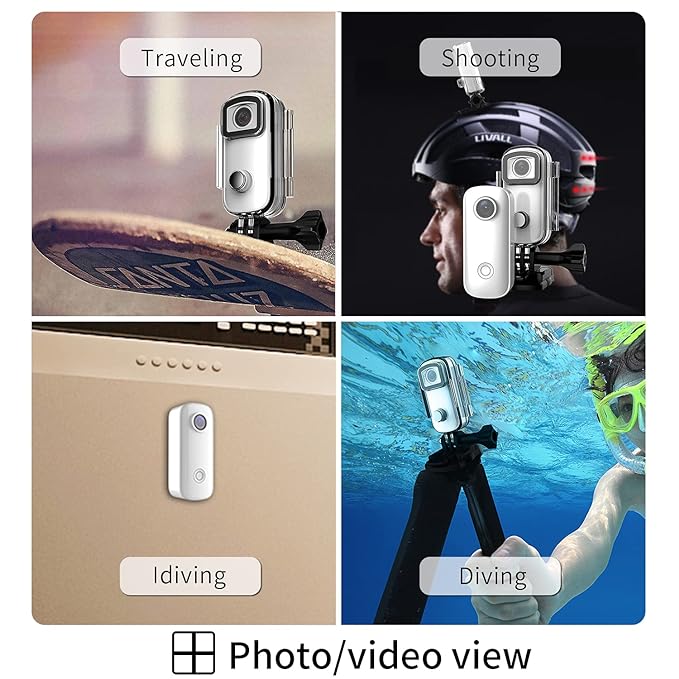 SJCAM C100+ 2K 30FPS 30M Water Resistant Magnetic Body Action Camera
