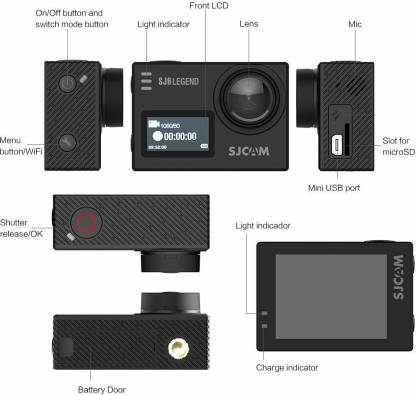 SJCAM SJ6 Legend Optical 16 MP LCD Touch Screen Action Camera