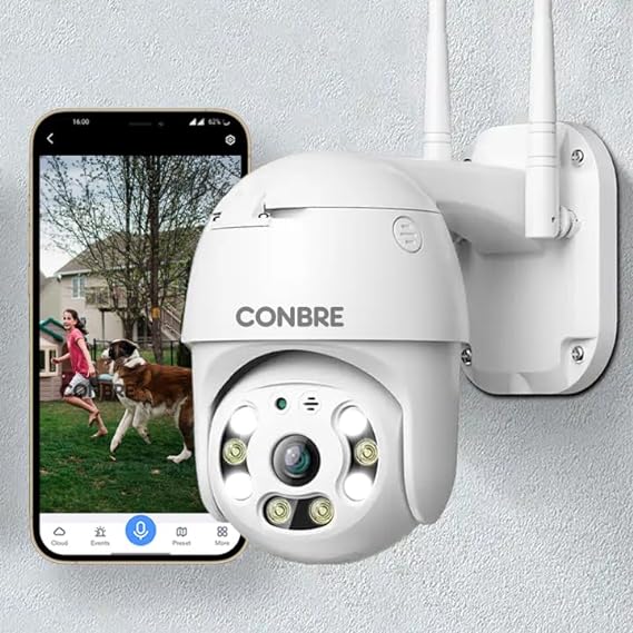 Conbre UltraXR 3MP Outdoor WiFi Wireless Smart IP CCTV Security Camera