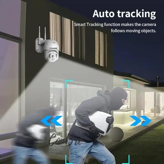 Conbre UltraXR 3MP Outdoor WiFi Wireless Smart IP CCTV Security Camera