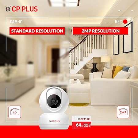 CP PLUS  CP-E26AM 2MP Full HD Smart Wi-Fi CCTV Home Security Camera