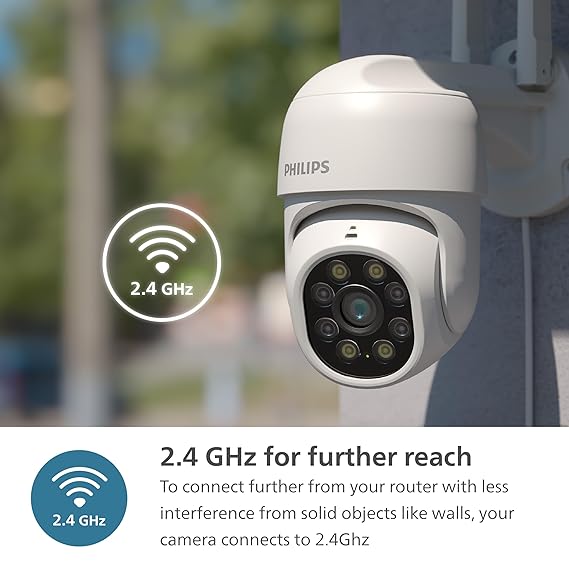 PHILIPS Outdoor Weather Proof IP65 CCTV WiFi Security Camera