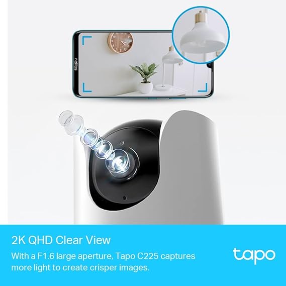 TP-Link Tapo C225 4MP Pan/Tilt WiFi SecuritySmart AI Camera