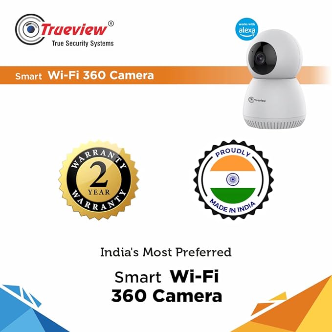 Trueview 3MP Smart CCTV Wi-fi Home Security Camera