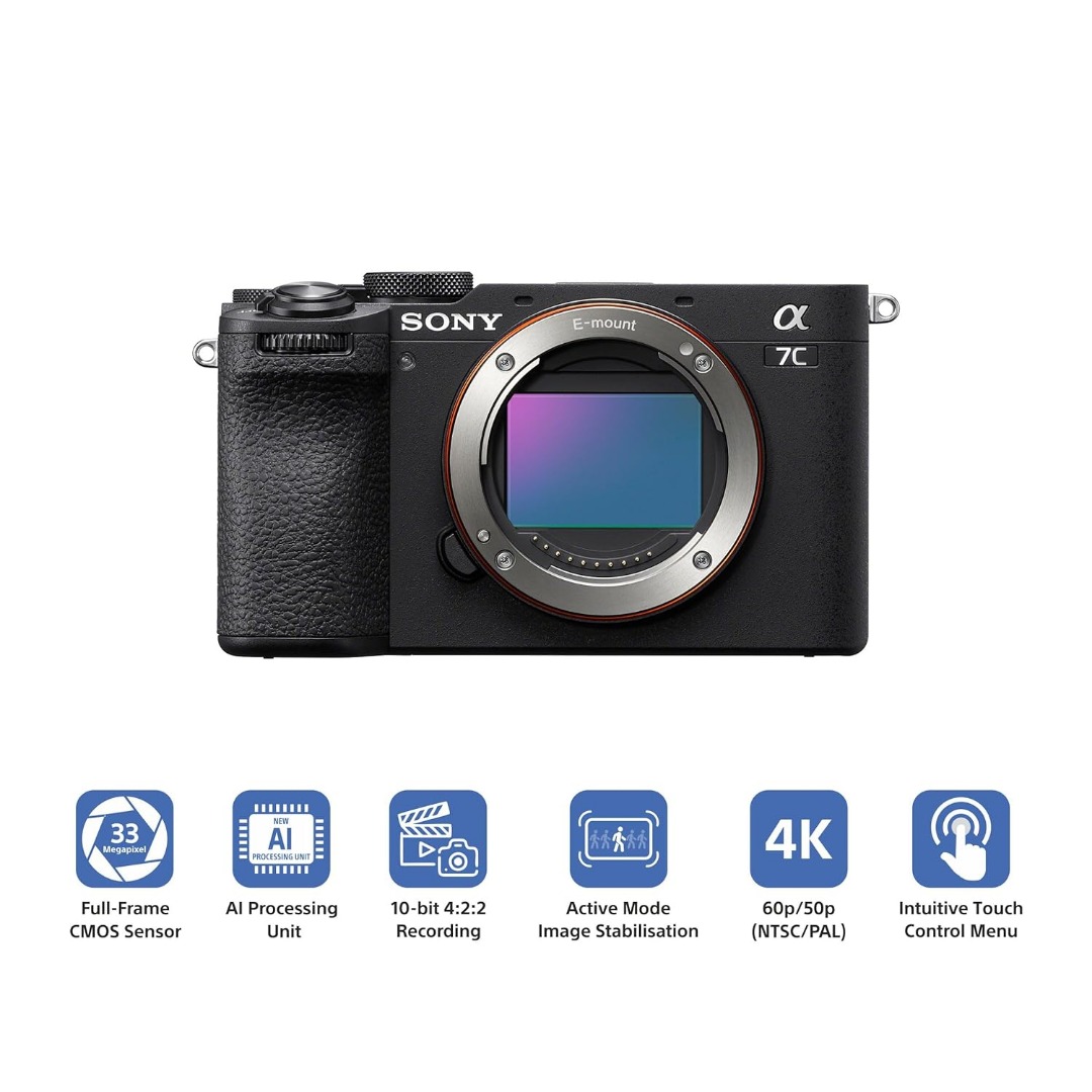 Sony Alpha ILCE-7CM2 Full-Frame Interchangeable-Lens Mirrorless vlog Camera