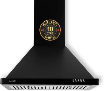 BLOWHOT EVA S BPC Chimney with Free Installation Kit (60 cm Wide, 1200 m3/hr)