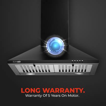 BLOWHOT IRIS S BPC Chimney with Free Installation Kit (60 cm Wide, 800 m3/hr)