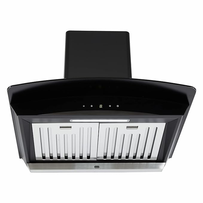 Elica WDAT HAC 60 NERO Auto Clean Chimney (60 cm Wide, 1200 m3/hr)