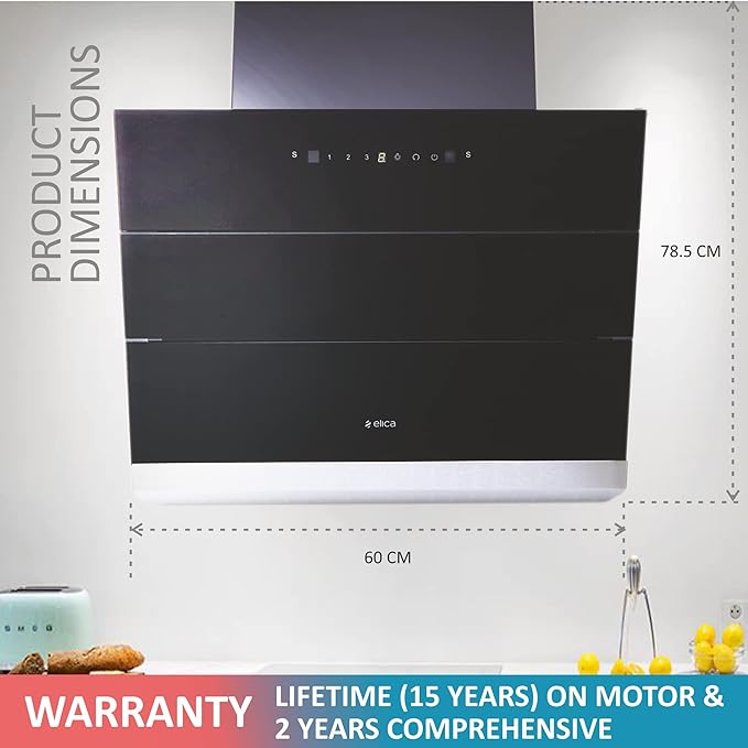 Elica EFL-S601 HAC VMS Filterless Autoclean Kitchen Chimney