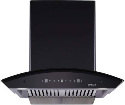 Elica BFCG 600 HAC LTW MS NERO Autoclean Kitchen Chimney (60 cm Wide, 1350 m3/hr)