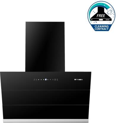 Faber HOOD BLISS FL SC AC BK-60 Slant Filterless Auto Clean Chimney Itailan Design (60 cm Wide, 1350 m3/hr)